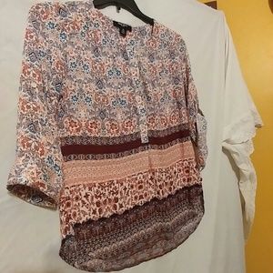 Ladies Red White & Blue Blouse